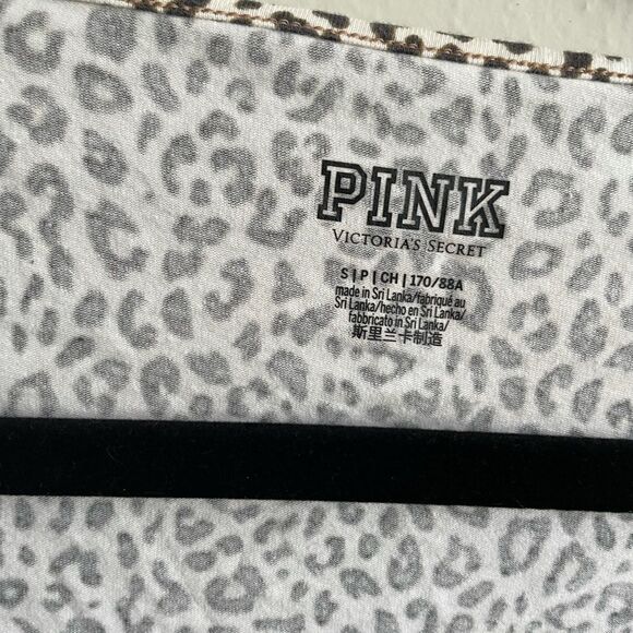 PINK VICTORIAS SECRET LEOPARD PRINT THONG BODYSUIT - Picture 7 of 13